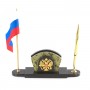 Визитница с гербом и флагом России змеевик 113230