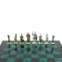 Шахматы "Римские воины" доска 44х44 см из змеевика 128236