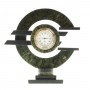 Настольные часы "Евро" из камня змеевик 113073