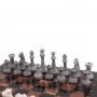 Шахматы "Стаунтон" из мрамолита 44х44 см лемезит / змеевик 126449