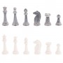 Шахматы "Стаунтон" из мрамолита 44х44 см лемезит / змеевик 126449