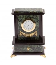Часы из нефрита с выдвижным ящиком / настольные часы / часы декоративные / кварцевые часы / интерьерные часы / подарочные часы