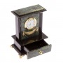 Часы из нефрита с выдвижным ящиком / настольные часы / часы декоративные / кварцевые часы / интерьерные часы / подарочные часы