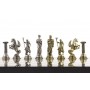 Шахматы подарочные "Римские лучники" 28х28 см из змеевика 120744