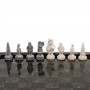 Шахматы "Северные народы" доска 38х38 см камень змеевик / Шахматы подарочные / Шахматный набор