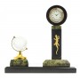 Настольные часы "Стелла с глобусом" змеевик 113563