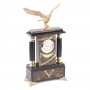 Каминные часы из камня с бронзой "Орел" 119783