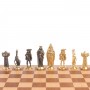 Шахматный ларец "Средневековье" фигуры бронза, доска бук 39х39 см / Шахматы подарочные / Шахматный набор / Настольная игра