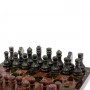 Шахматы из камня "Традиционные" доска 38х38 см лемезит, змеевик / Шахматы подарочные / Шахматный набор / Настольная игра