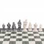 Шахматы "Средневековье" доска 40х40 см офиокальцит мрамор 126493