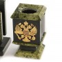 Настольный набор с символикой России из натурального камня - солидный подарок директору