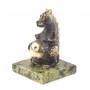 Декоративная фигурка из бронзы и камня "Пузатый дракон" 116453