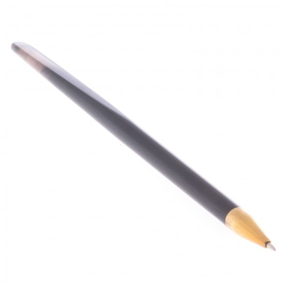 Ручка шариковая из натурального обсидиана черная