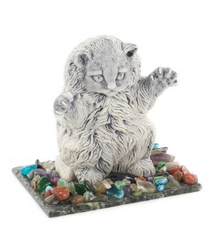 Сувенир "Кот играет" из мрамолита 119819