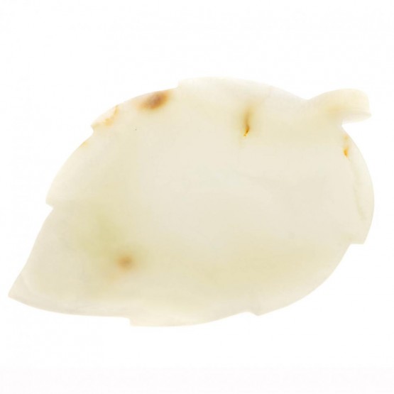 Тарелка "Лист" из оникса 22,5х15,5х1,5 см (7) 130094