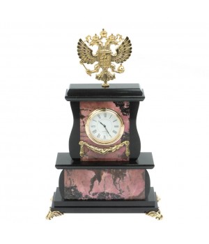 Часы "Герб" камень родонит 128277 Часы "Герб" камень родонит 128277