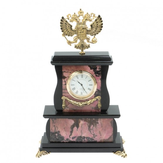 Часы "Герб" камень родонит 128277