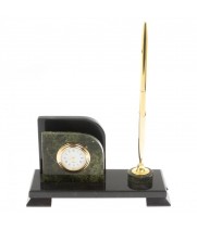 Письменный мини-набор из камня змеевик 113227