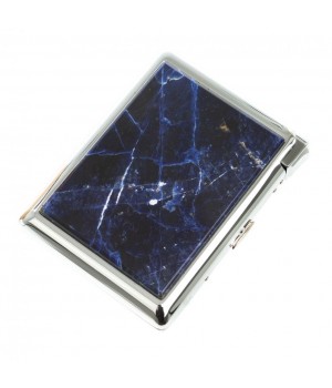 Подарочный портсигар на 20 сигарет с газовой зажигалкой камень содалит Подарочный портсигар на 20 сигарет с газовой зажигалкой камень содалит