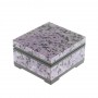 Шкатулка из камня чароит 8х7,5х4,5 см 129552