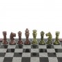 Шахматы с гравировкой "Турнирные" доска 36х36 см камень змеевик лемезит / Шахматы подарочные / Набор шахмат / Шахматный набор / Шахматная доска