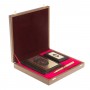 Подарочный набор "Держава" кожаный ежедневник А6, визитница и ручка с гравюрой Златоуст