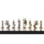 Шахматы настольные "Римские воины" доска 36х36 см камень лемезит мрамор