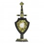 Часы "Щит и меч" малый камень змеевик 113549