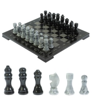 Шахматы "Турнирные" доска 33х33 см мрамор гранит 128405
