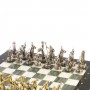 Набор шахмат "Олимпийские игры" доска 36х36 см камень мрамор, офиокальцит / Шахматы настольные / Шахматный набор / Шахматы сувенирные