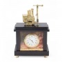 Декоративные часы "Паровоз с семафором" - оригинальный подарок сотруднику железной дороги