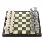 Шахматы декоративные "Русские сказки" камень змеевик мрамор 40х40 см 119298