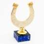 Сувенирная подкова "На удачу" камень лазурит в подарочной коробке Златоуст