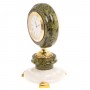 Часы "Эллада" на круглой подставке змеевик мрамор 126392