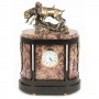 Каминные часы из камня и бронзы "Гончие собаки" 117733