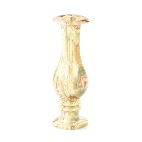 Декоративная ваза камень оникс круглая 10х30 см (4х12) 121802