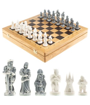 Шахматный ларец "Средневековье" дуб классика 43,5х43,5 см
