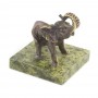 Статуэтка из бронзы на подставке из змеевика "Слон" 119704