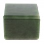 Шкатулка из нефрита 6,5х6,5х5 см / шкатулка для ювелирных украшений / для хранения бижутерии / шкатулка из камня