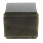 Нефритовая шкатулка 6,5х6,5х5,5 см / шкатулка для ювелирных украшений / для хранения бижутерии / шкатулка из камня