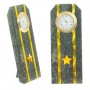 Подарочные часы "Погон майор таможни" камень змеевик