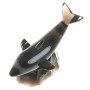 Декоративная фигурка "Дельфин" камень черный обсидиан