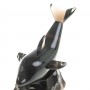Декоративная фигурка "Дельфин" камень черный обсидиан