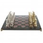 Металлические шахматы "Олимпийские игры" доска 44х44 см камень креноид