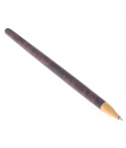 Ручка шариковая из натурального обсидиана коричневая