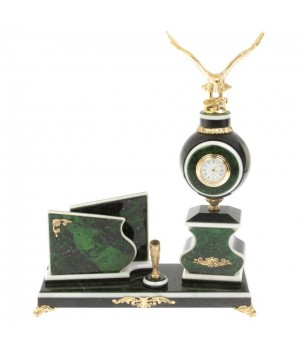 Набор с визитницей "Орел" змеевик 129824