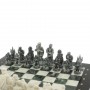 Шахматы "Средневековье" доска 40х40 см мрамор / шабровский змеевик 129359