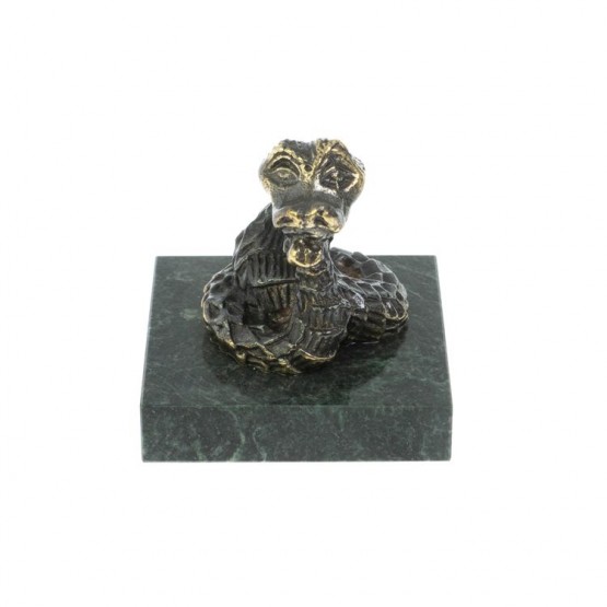 Статуэтка из бронзы и змеевика «Удав» 128538