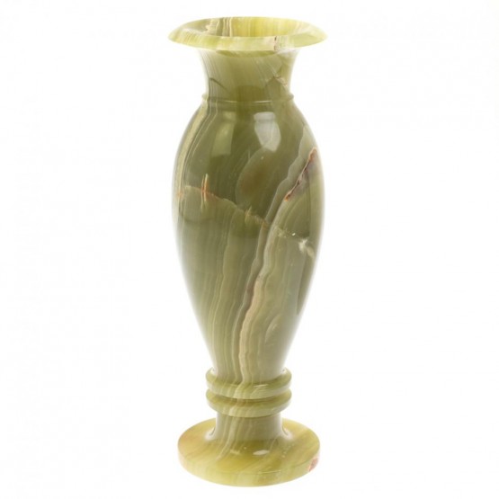 Декоративная ваза камень зеленый оникс 10х30 см (4х12) 130083