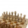 Шахматы из камня "Дебют" оникс, ракушечник доска 25х25 см 128887